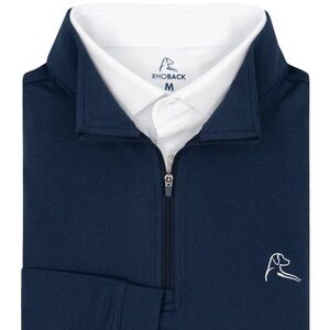 NWT Rhoback  Navy Performance Quarter-Zip